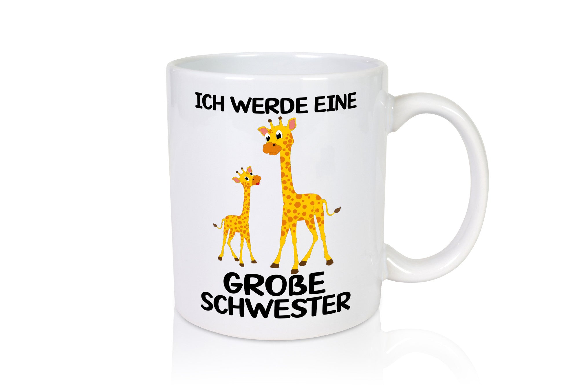 Ich werde eine große Schwester | Geschwister Giraffe Humor Geschenkidee Tasse