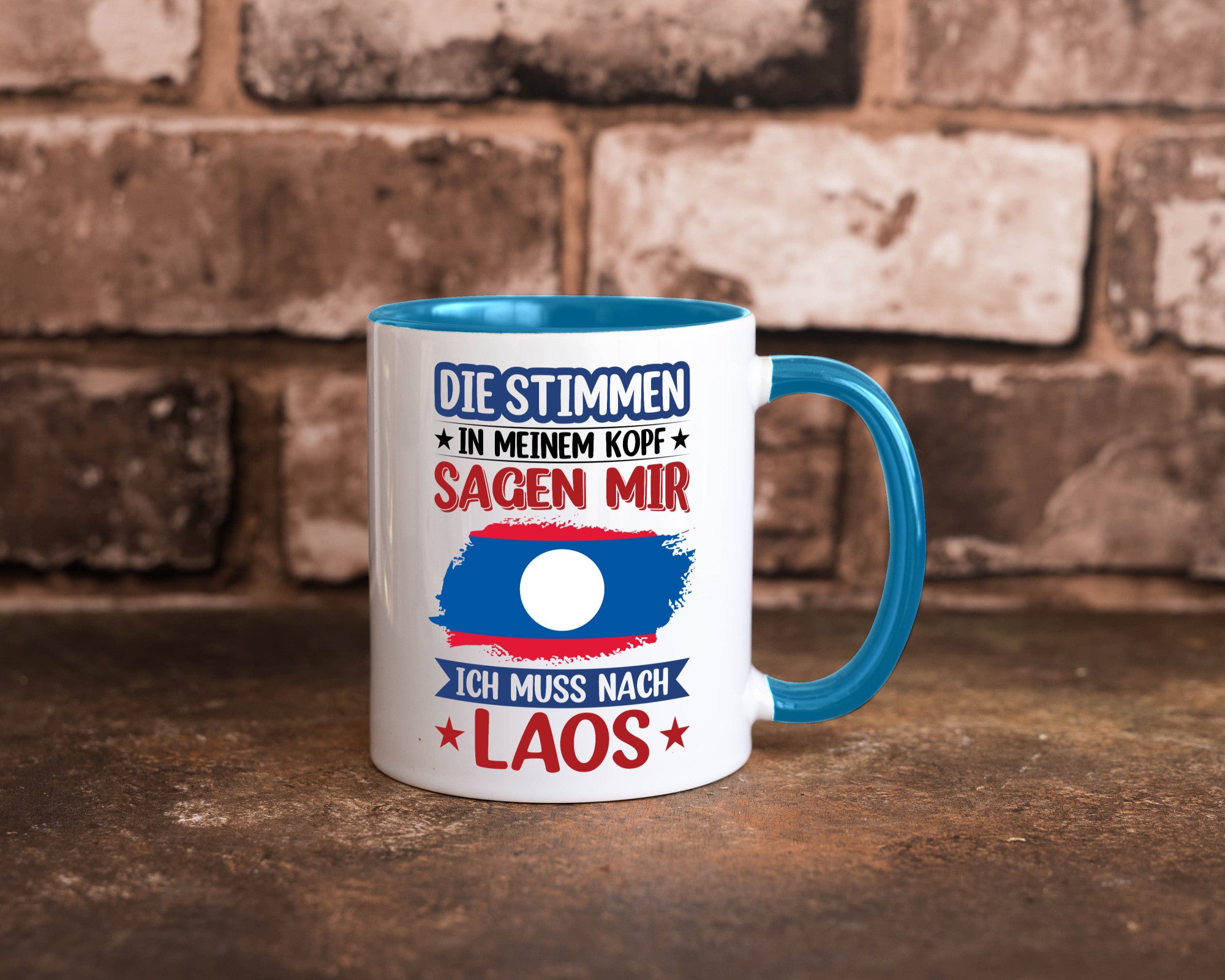 Laos | Urlaub Stimmen in meinem Kopf Traumland lustig Humor Geschenkidee