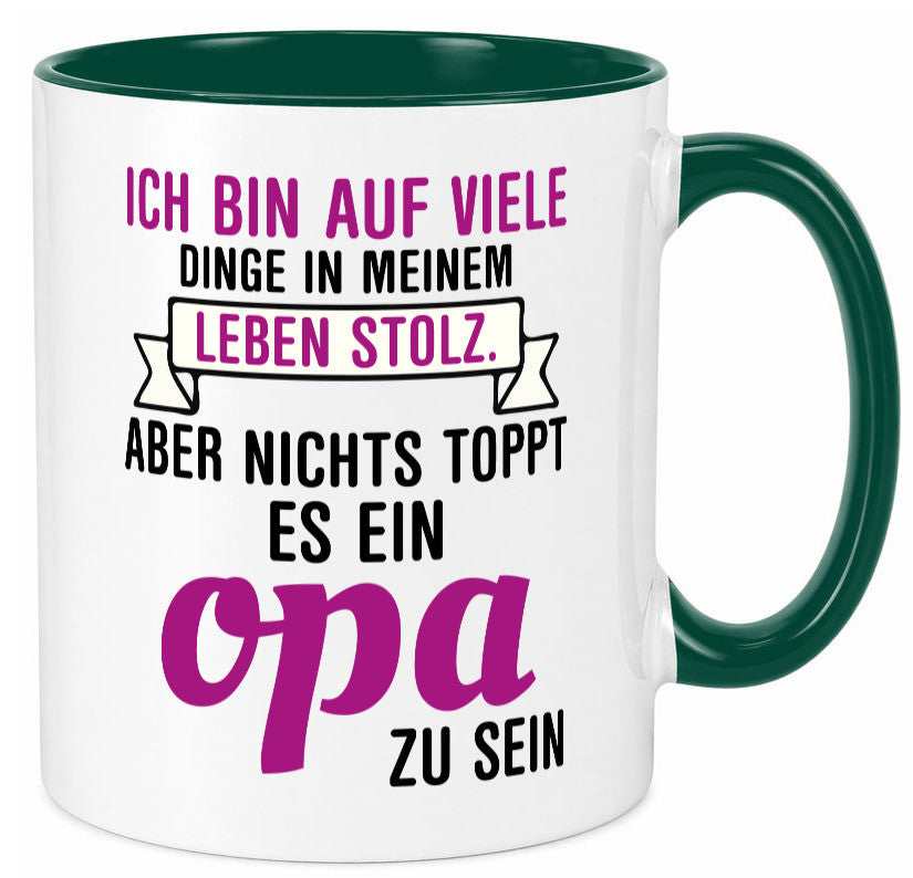 Opa Tasse | Stolzer Großvater Vatertag Enkelkinder Geschenk Familie