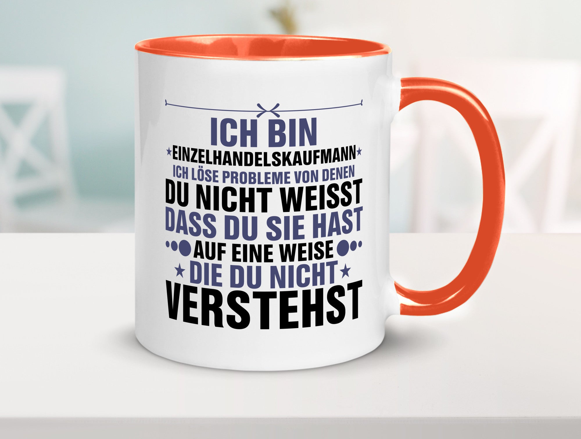 Löse Probleme: Einzelhandelskaufmann | Einzelhandel v2 Humor Geschenkidee Tasse