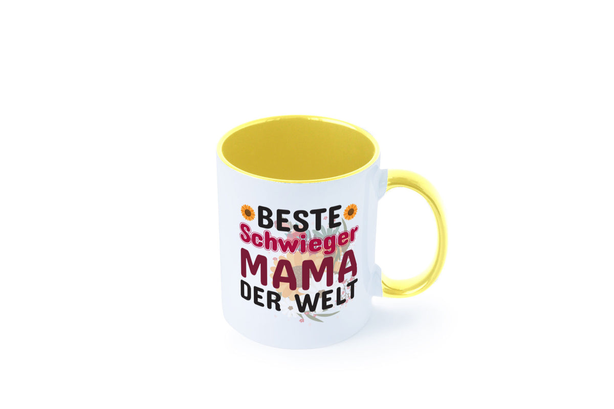 Beste Schwiegermama | Schwiegermutter Tasse Blumen Humor Familie Geschenkidee