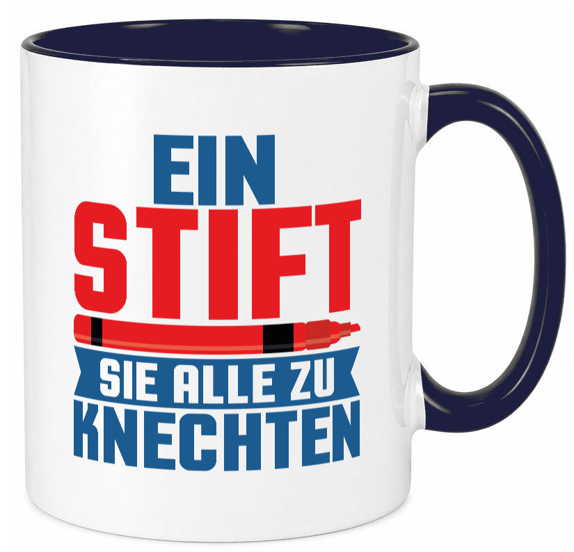 Knechten | Lehrerin Lehrer Unterricht Kollege v2 lustiger Spruch Geschenk Tasse