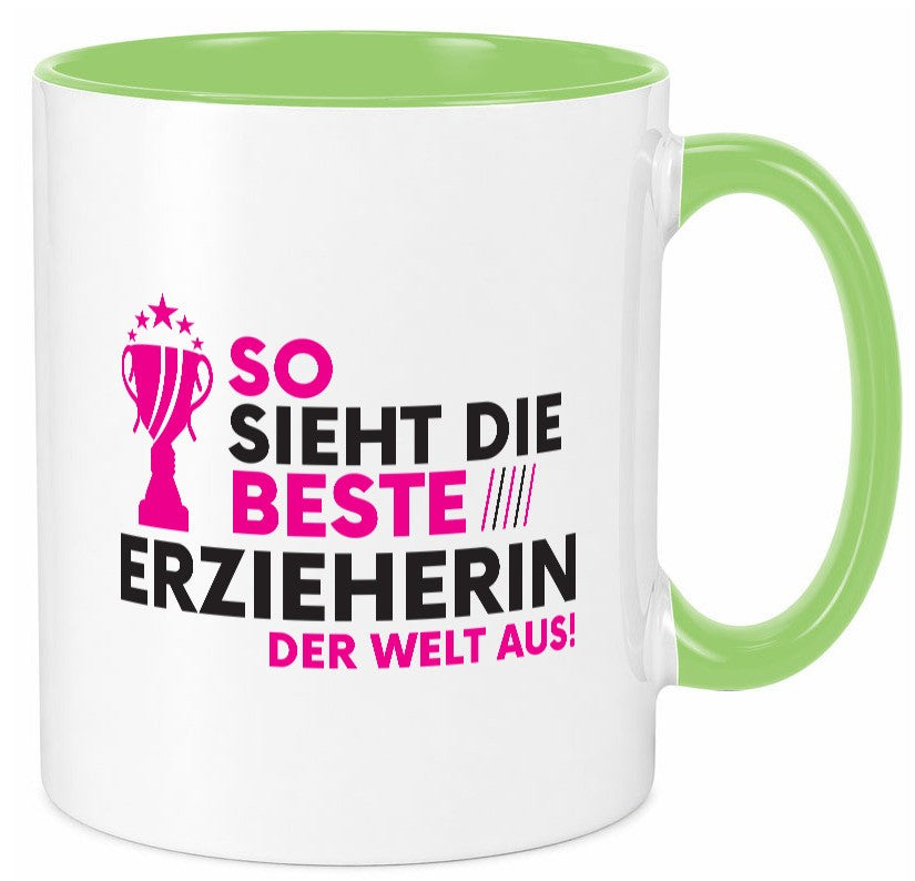 Die Weltbeste Erzieherin | Pädagogin Schule Geschenkidee Humor Tasse