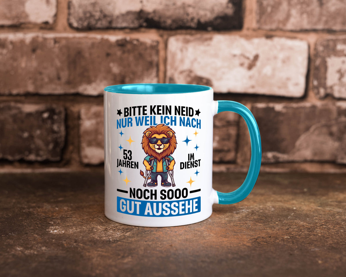 53 Jahre im Dienst | Arbeitsjubiläum Arbeit Geschenkidee Kollegen Büro Humor Tasse