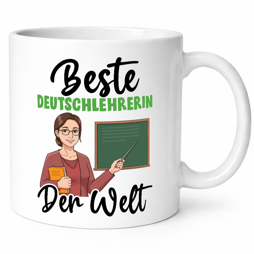 Beste Deutschlehrerin | Lehrer v2 Geschenkidee Humor Tasse