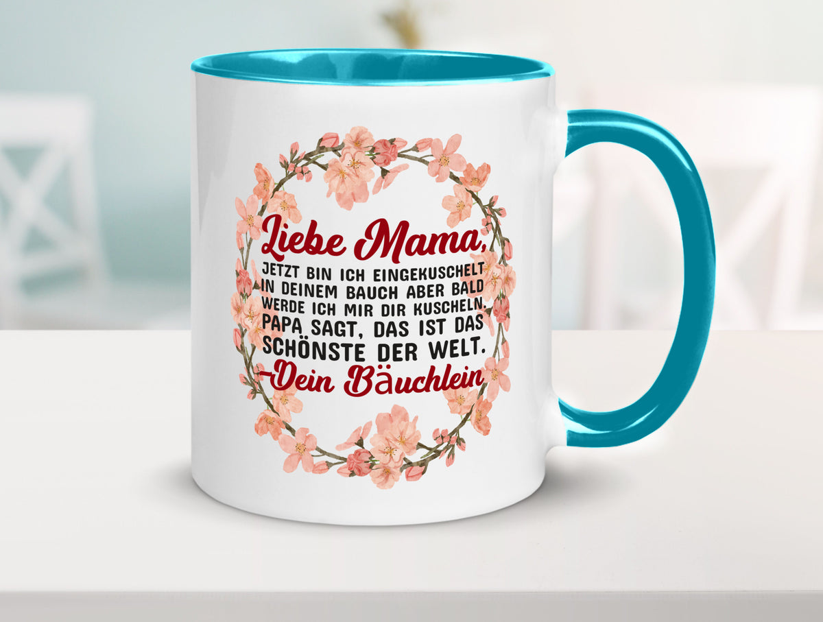 Liebe Mama | Schwangerschaft Tasse Baby süß Humor Familie Geschenkidee