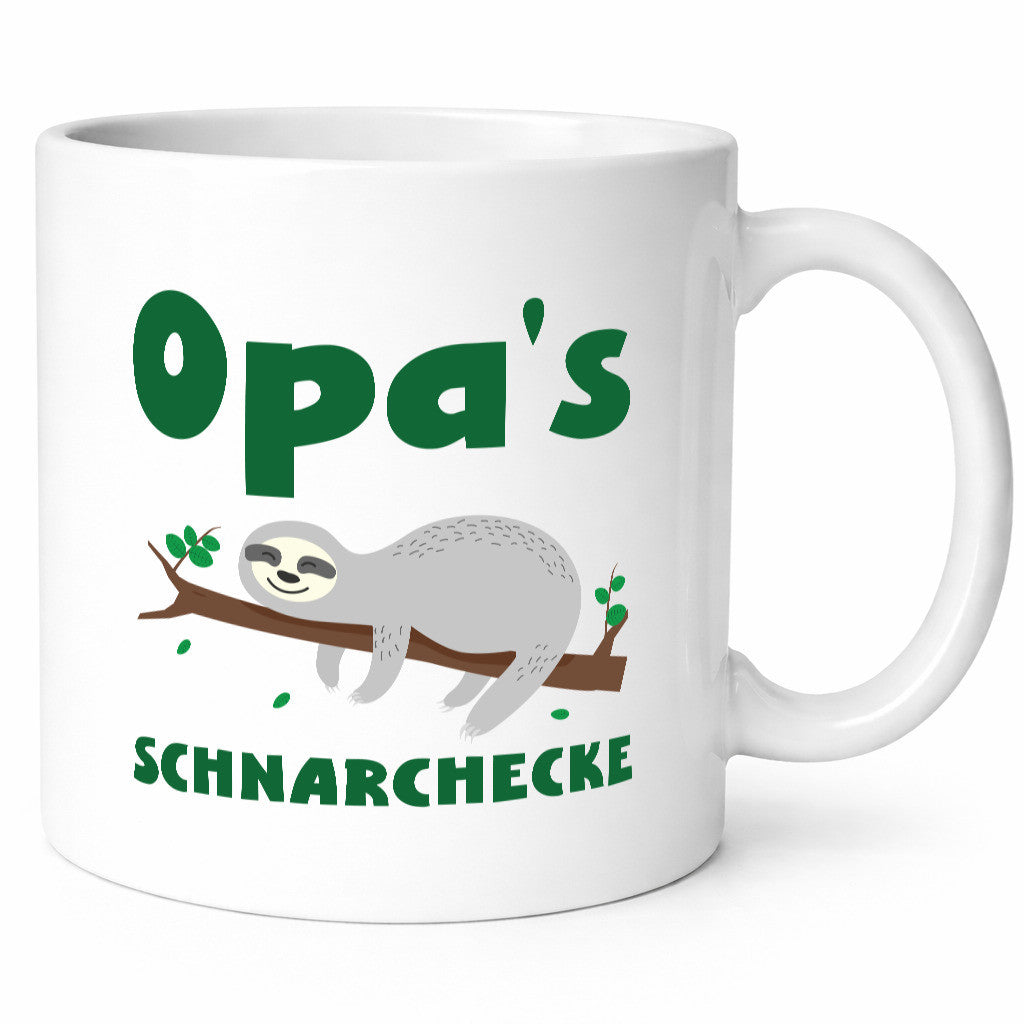 Opas Schnarchecke | Faultier Opa Bester Humor Familie Geschenkidee Tasse