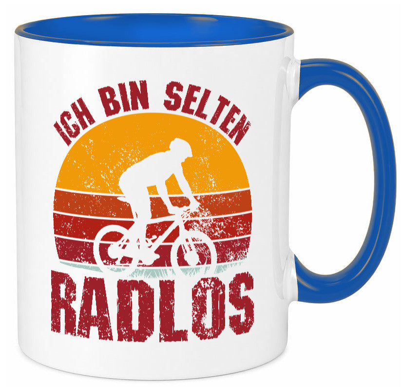Ich bin Selten Radlos | Radfahrer Mountainbike Humor Geschenkidee Tasse