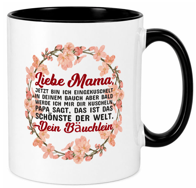 Liebe Mama | Schwangerschaft Tasse Baby süß Humor Familie Geschenkidee