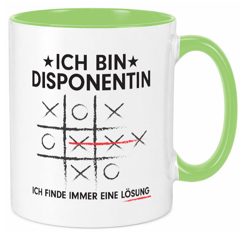 Lösung finden: Disponentin | Zuteilerin v2 lustiger Spruch Geschenk Humor Tasse