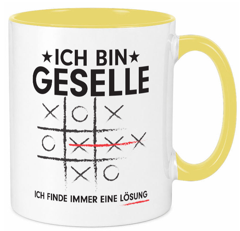 Löse Probleme: Geselle | Handwerker Humor Geschenkidee Tasse
