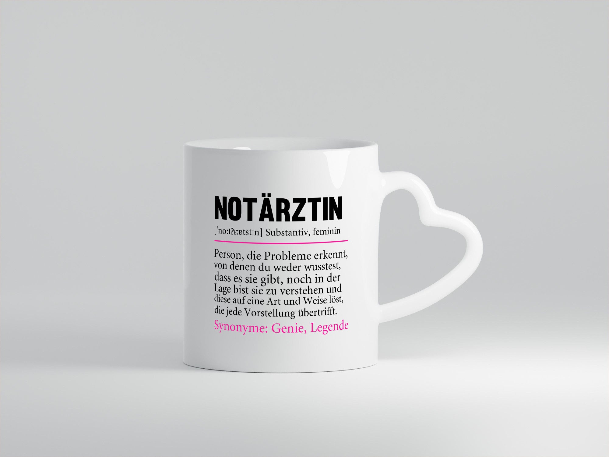 Notärztin | Spruch lustig Beruf Ärztin Humor v2 Geschenk Arbeit Kollegen Büro