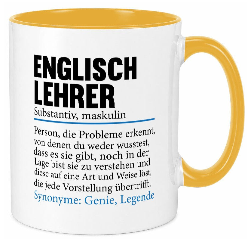 Englischlehrer | Lehrer Schule Englisch Geschenkidee Humor Tasse