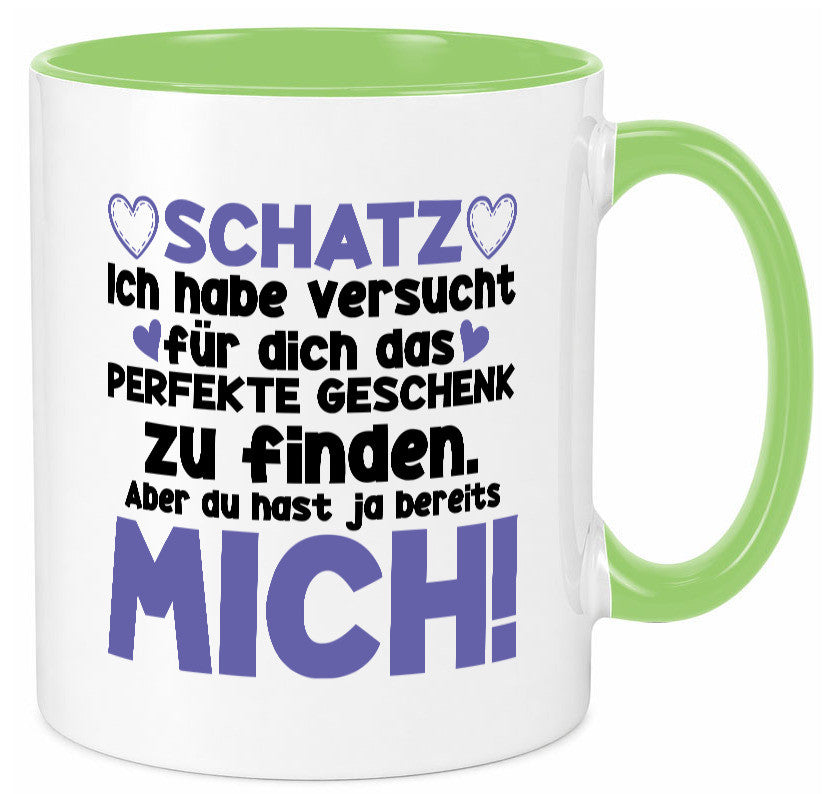 Schatz | Liebe Valentinstag Freund Freundin Herz Geschenkidee Humor Tasse