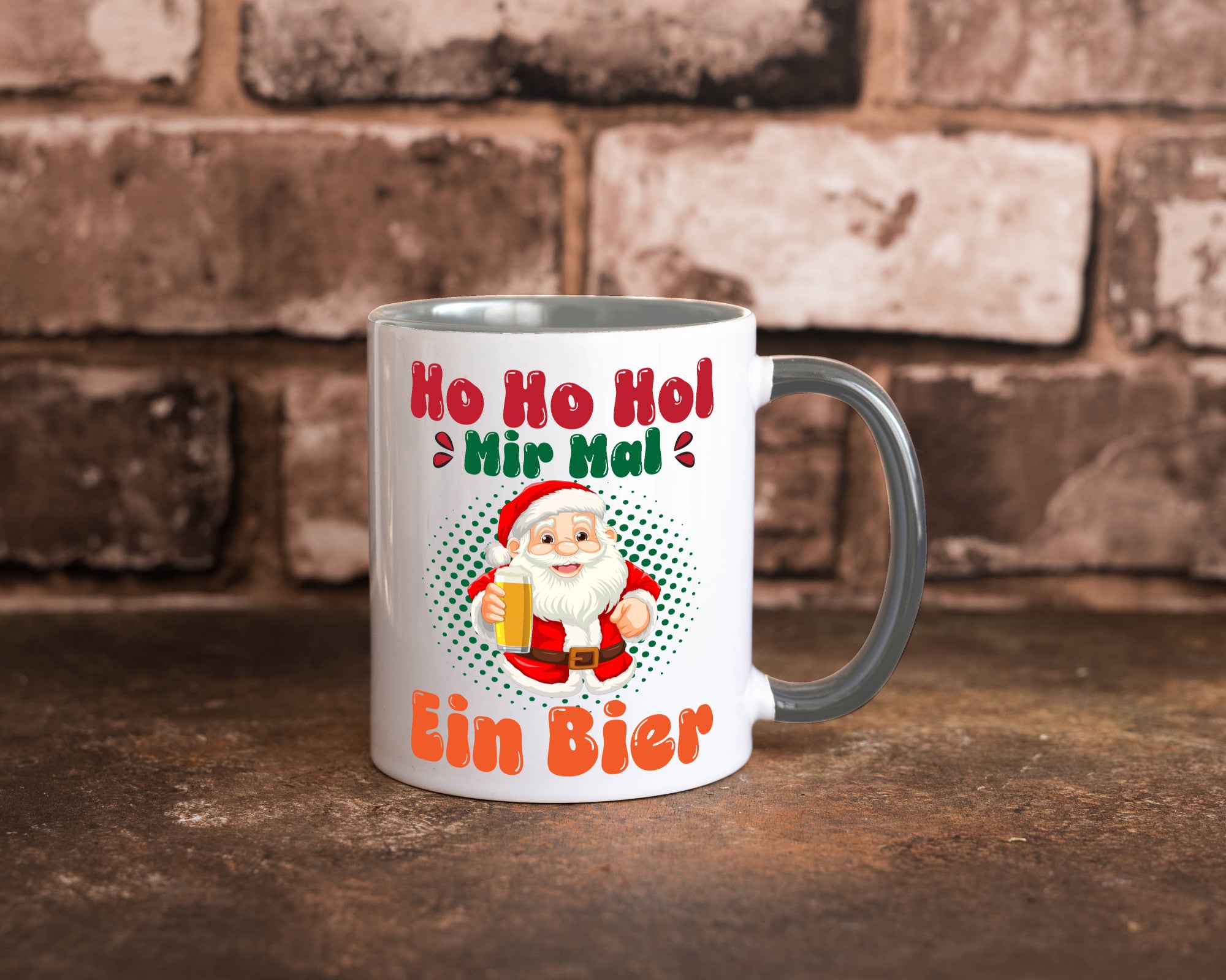 Ho mir mal ein Bier | Ugly Christmas Trinken v2 Geschenkidee Humor Tasse