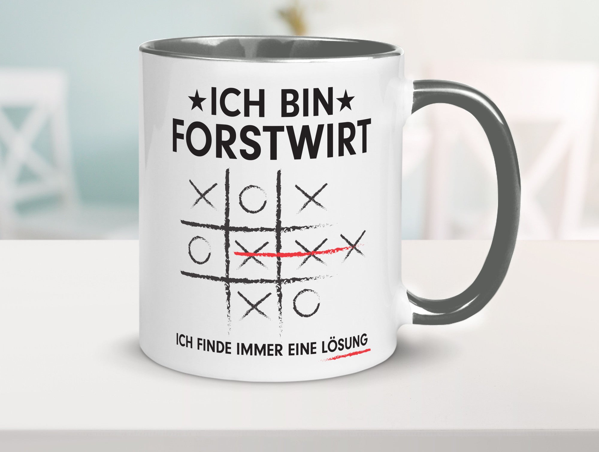 Lösung finden: Forstwirt | Waldarbeiter v2 Geschenkidee Arbeit Kollegen Büro