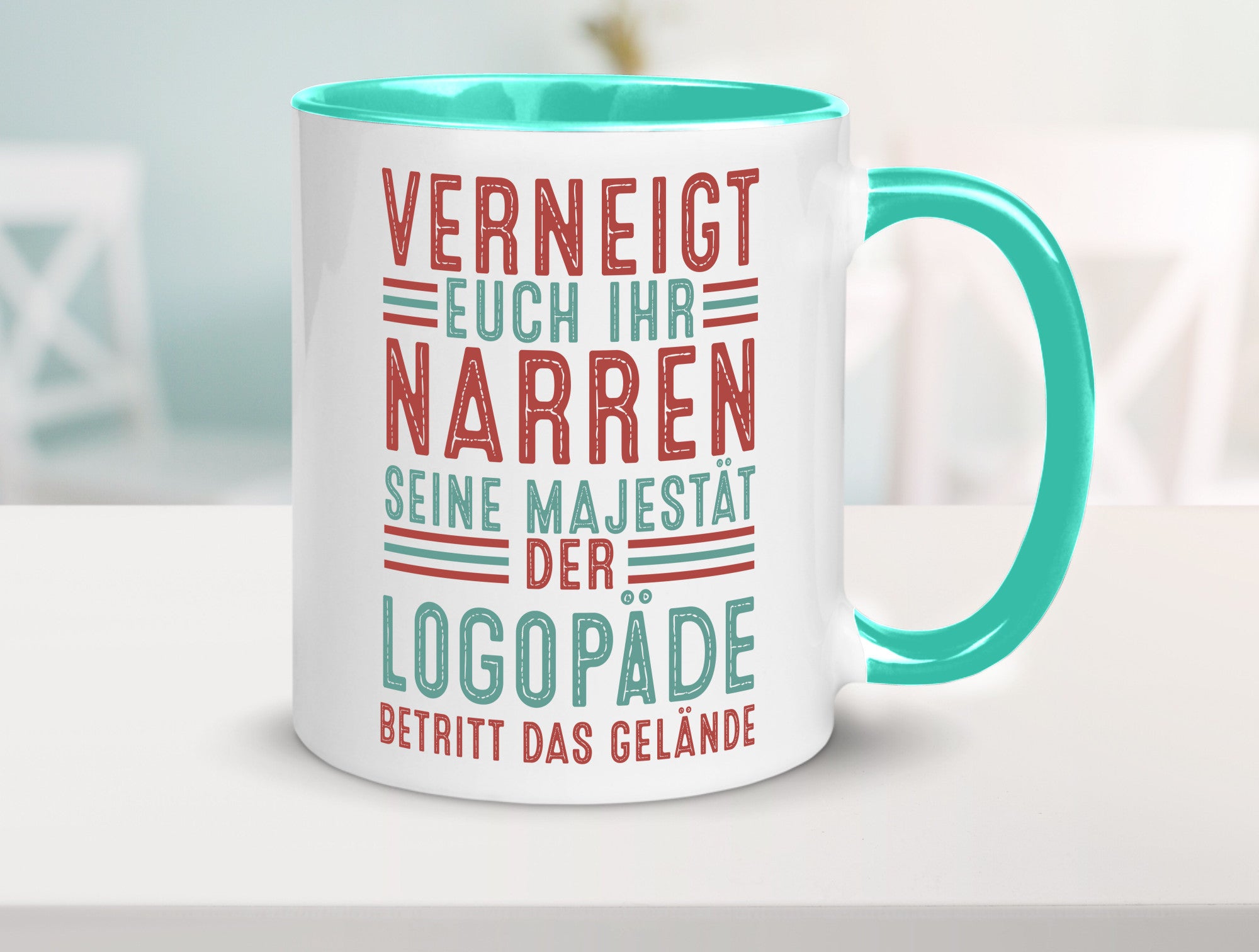 Verneigt euch: Logopäde | Sprachtherapie Geschenkidee Humor Tasse