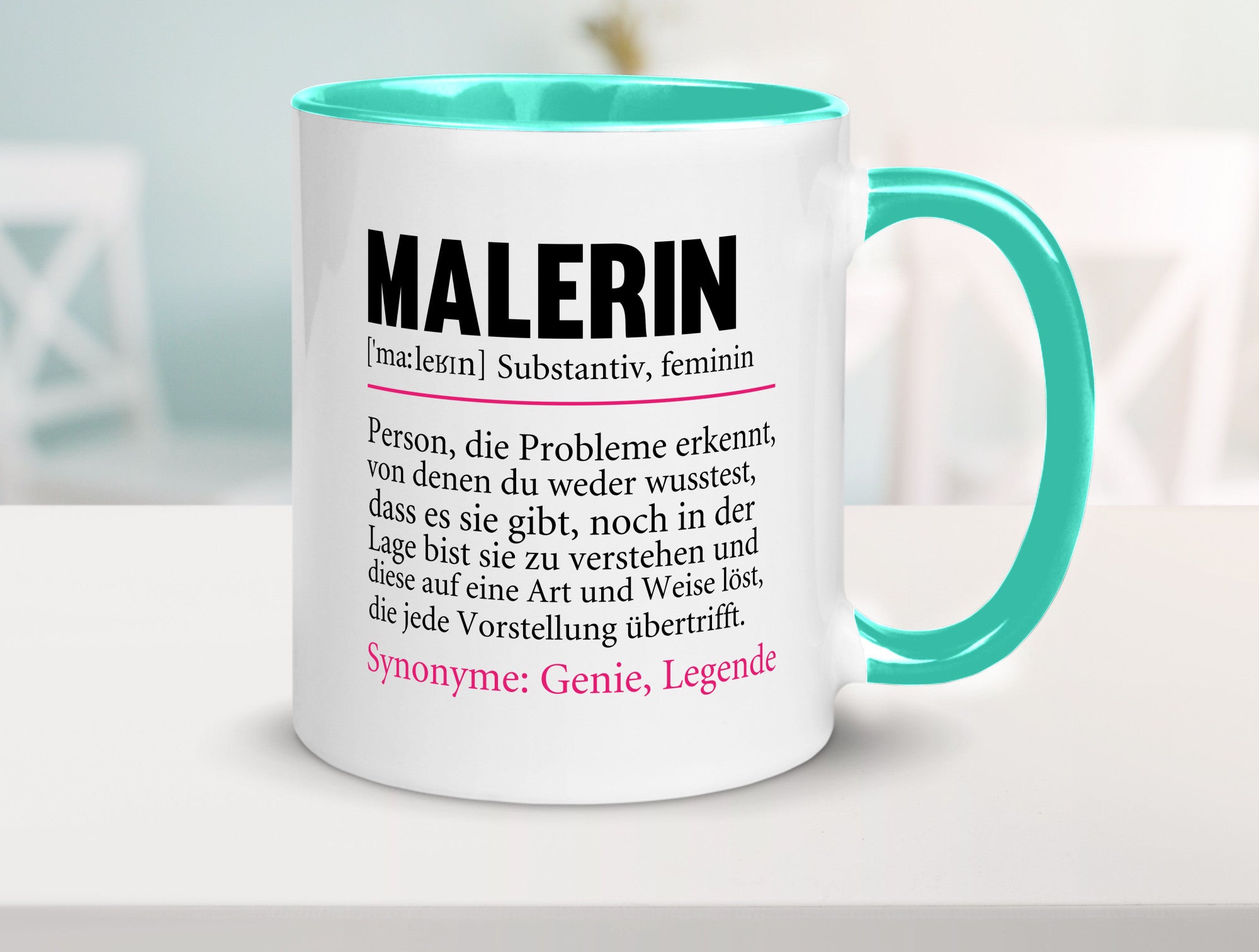 Malerin | Spruch Beruf lustig Malerinnen Humor Arbeit Kollegen Büro
