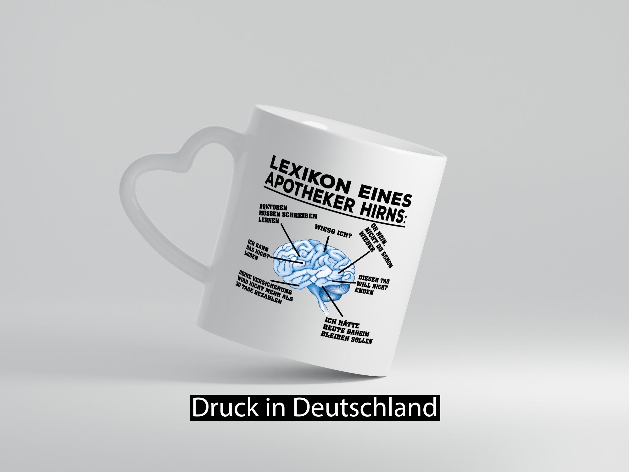 Apotheker Hirn | Pharmazie Tasse Pharmazeut Humor lustiger Spruch Geschenk