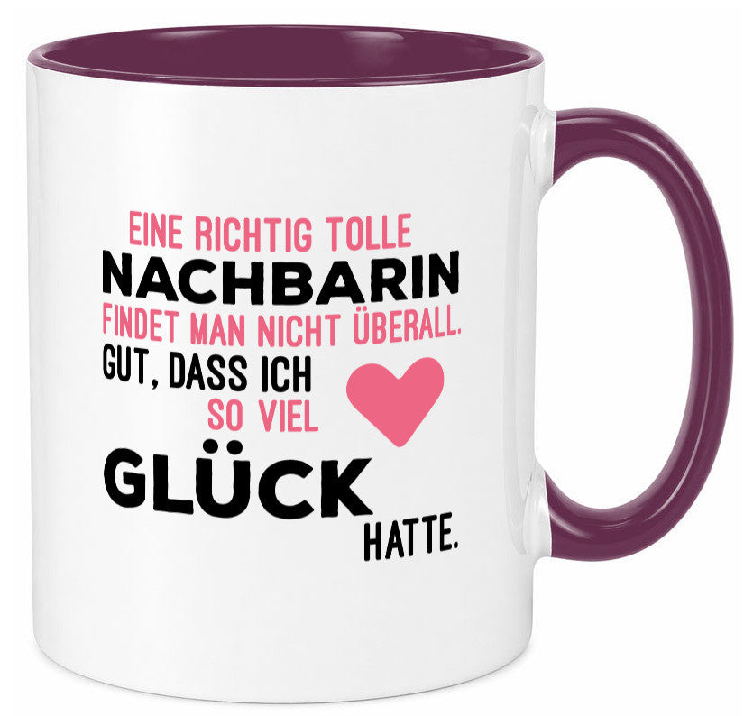 Tolle Nachbarin | Freundschaft gute Nachbarschaft Humor Geschenkidee Tasse