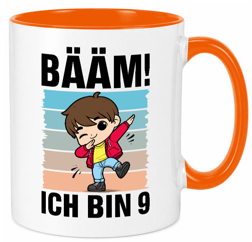 9. Geburtstag | Ich bin 9 Jahre Bäääm Dabbing Kind lustig Geschenkidee Geschenk Tasse