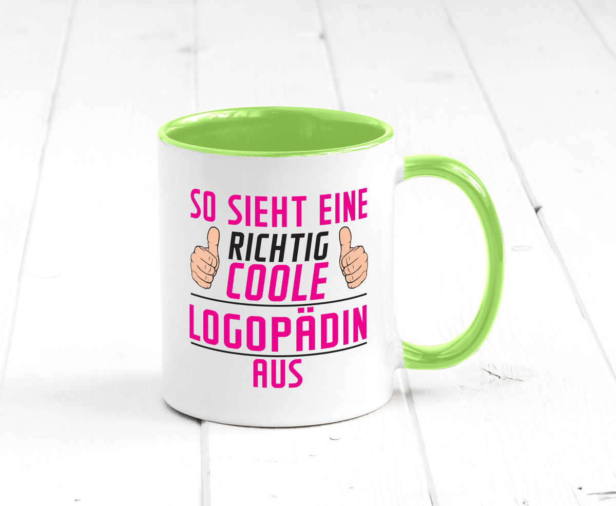 Richtig Coole Logopädin | Sprachtherapie Humor Geschenkidee Tasse