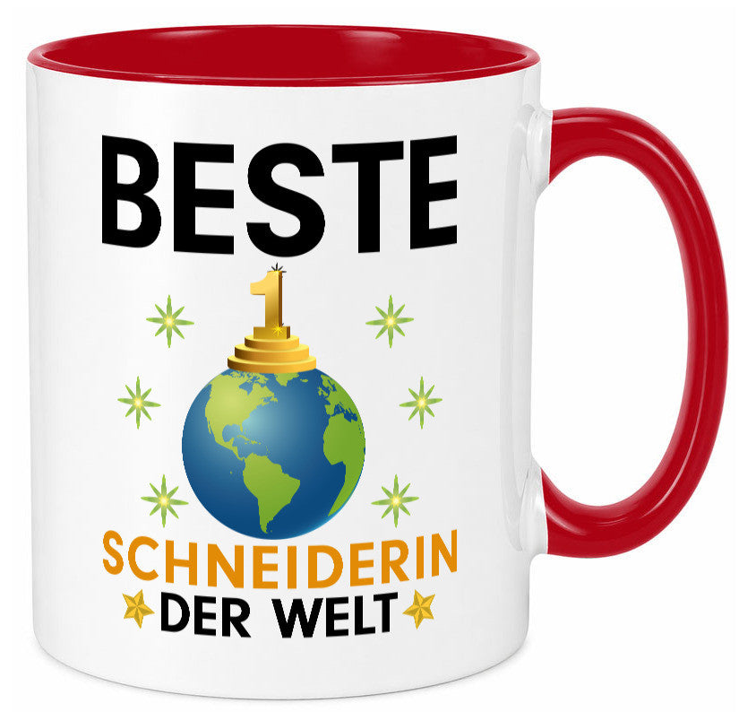 Welt Beste Schneiderin | Beruf Schneiderei lustiger Spruch Geschenk Arbeit Tasse