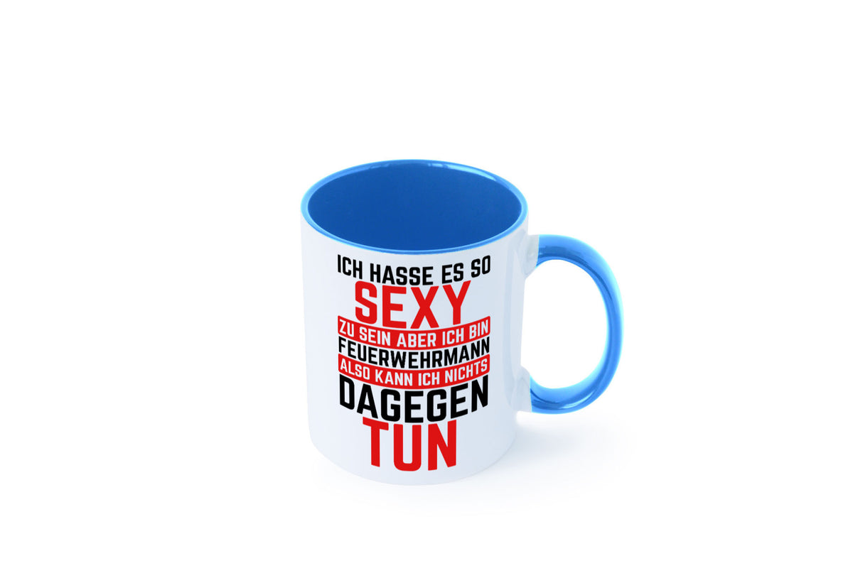 Sexy Feuerwehrmann | Helden Flammen Brandeinsatz lustig Humor Geschenkidee Tasse