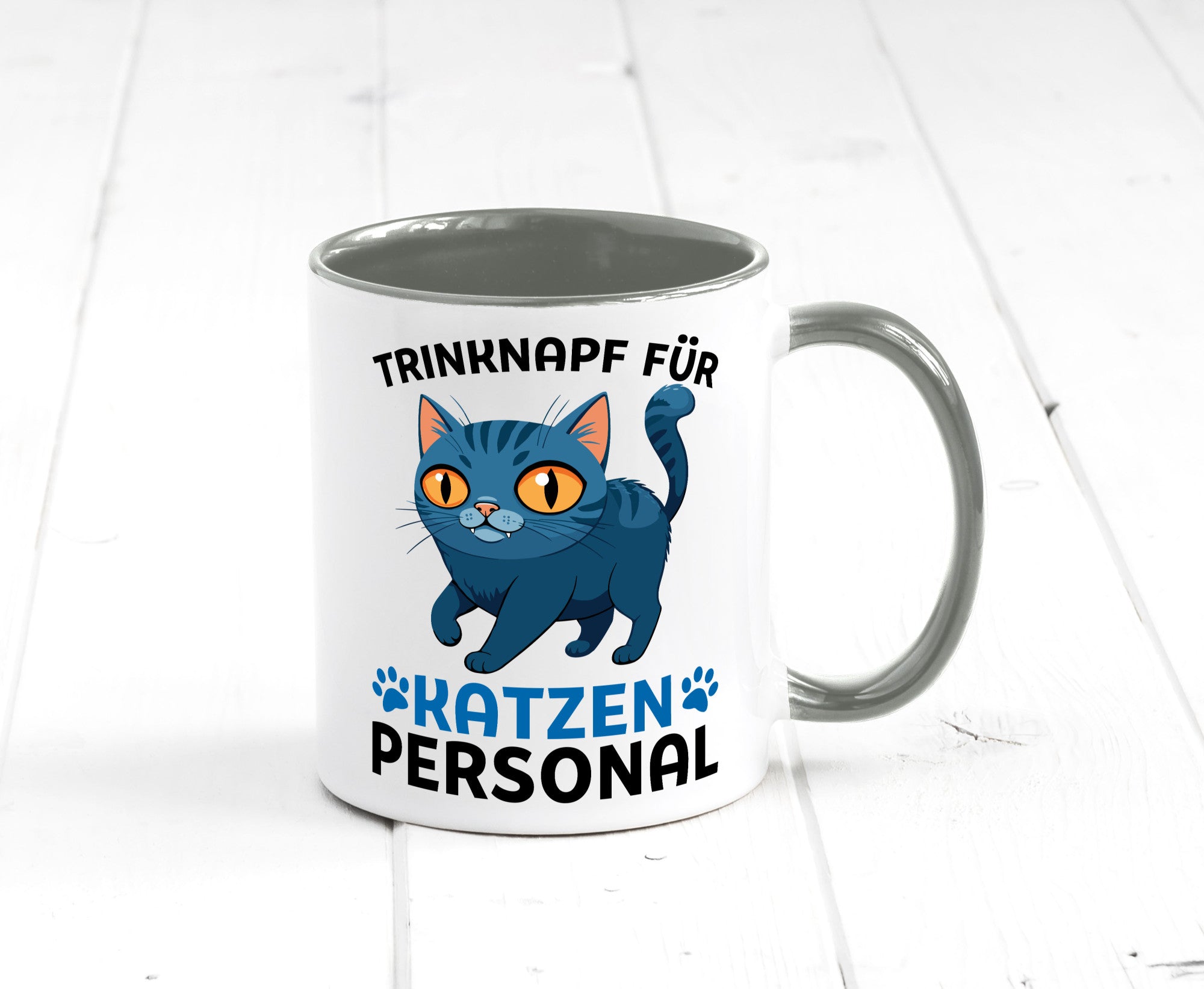 Katzen Personal | Katzenbesitzer Tasse Katze Humor vl2 Tierliebhaber