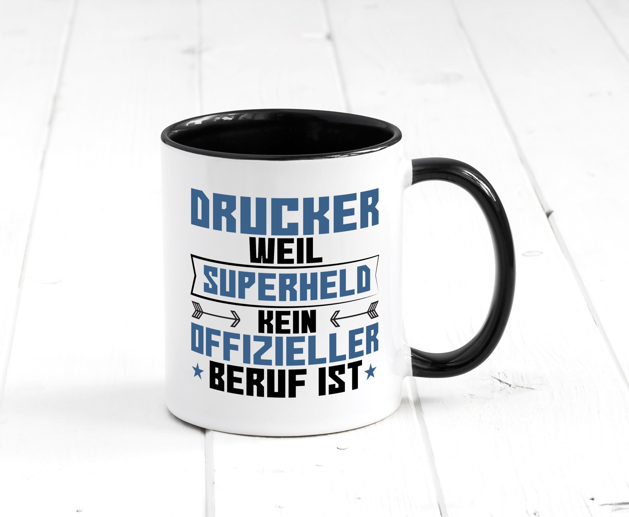 Superheld Drucker | Druckerei Print Medien Humor Geschenkidee Tasse