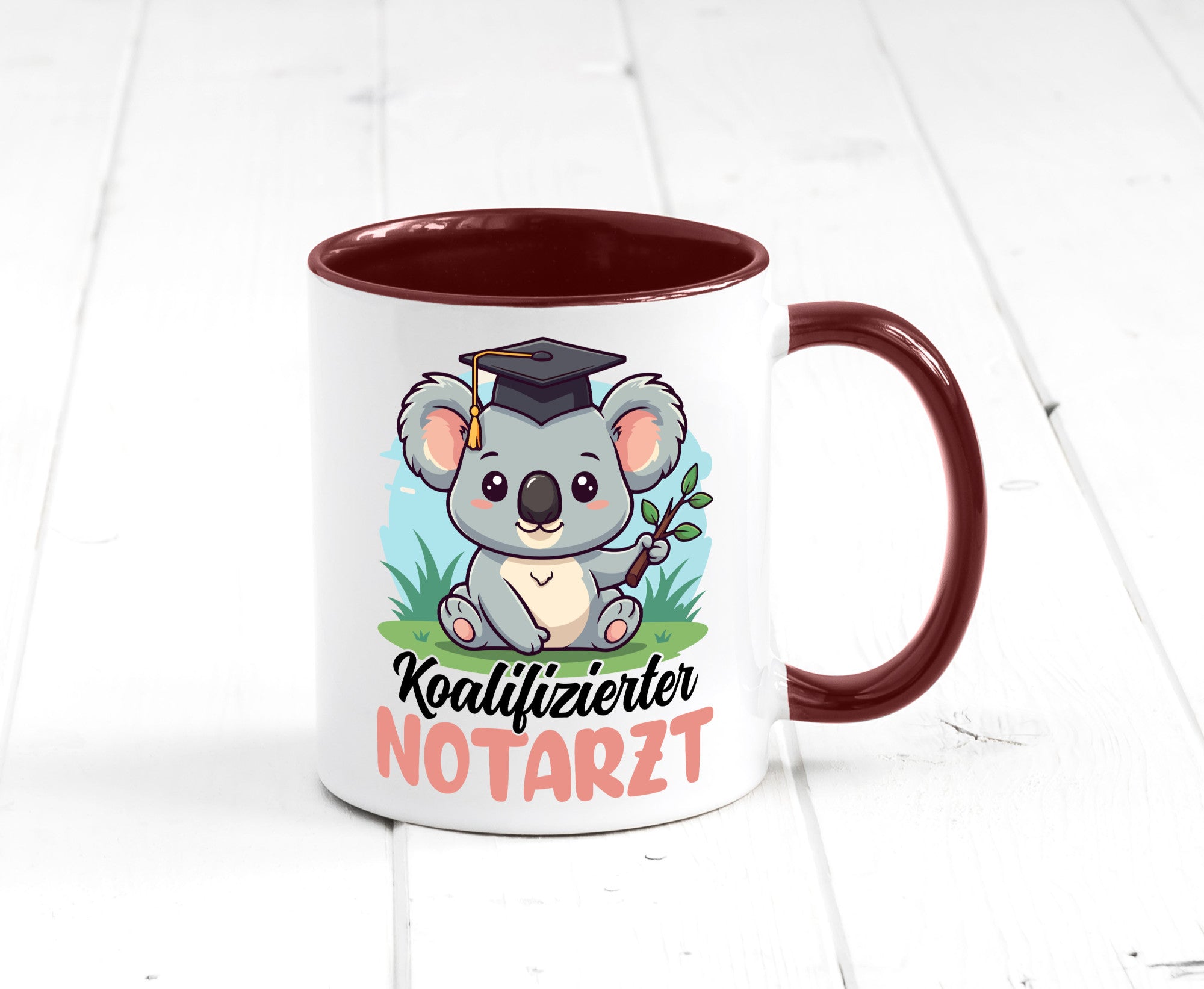 Koalifizierter Notarzt | Arzt Geschenk Humor Geschenkidee lustiger Spruch Tasse