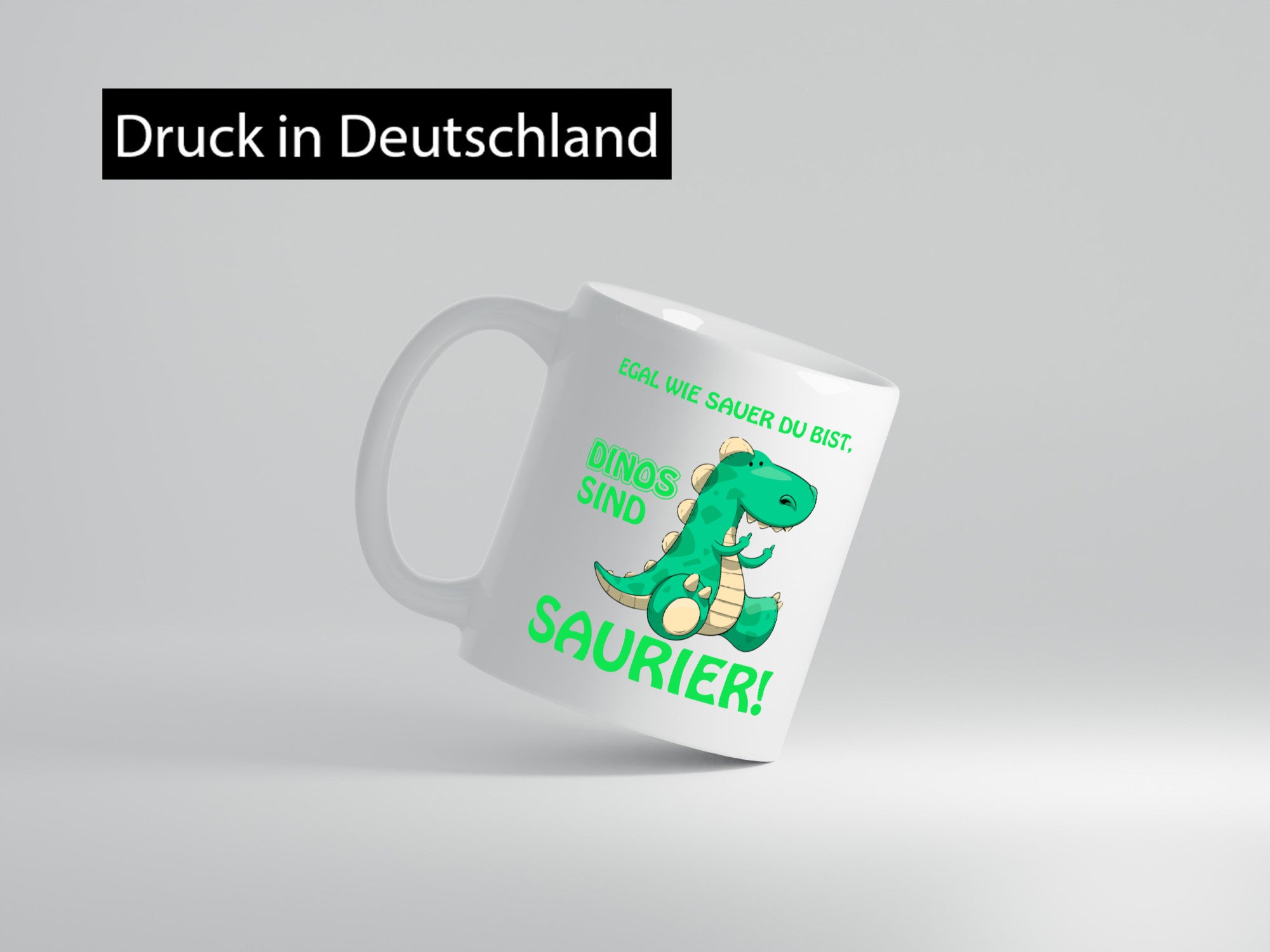 Dinos sind Saurier | witziger Dinosaurier Spruchtasse lustig Humor Geschenkidee