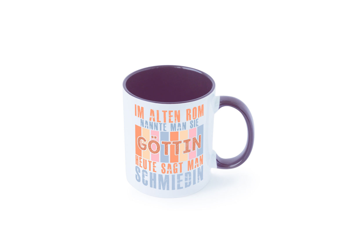 Heute sagt man: Schmiedin | Schmied Beruf Schmiederei lustiger Spruch Geschenk Tasse