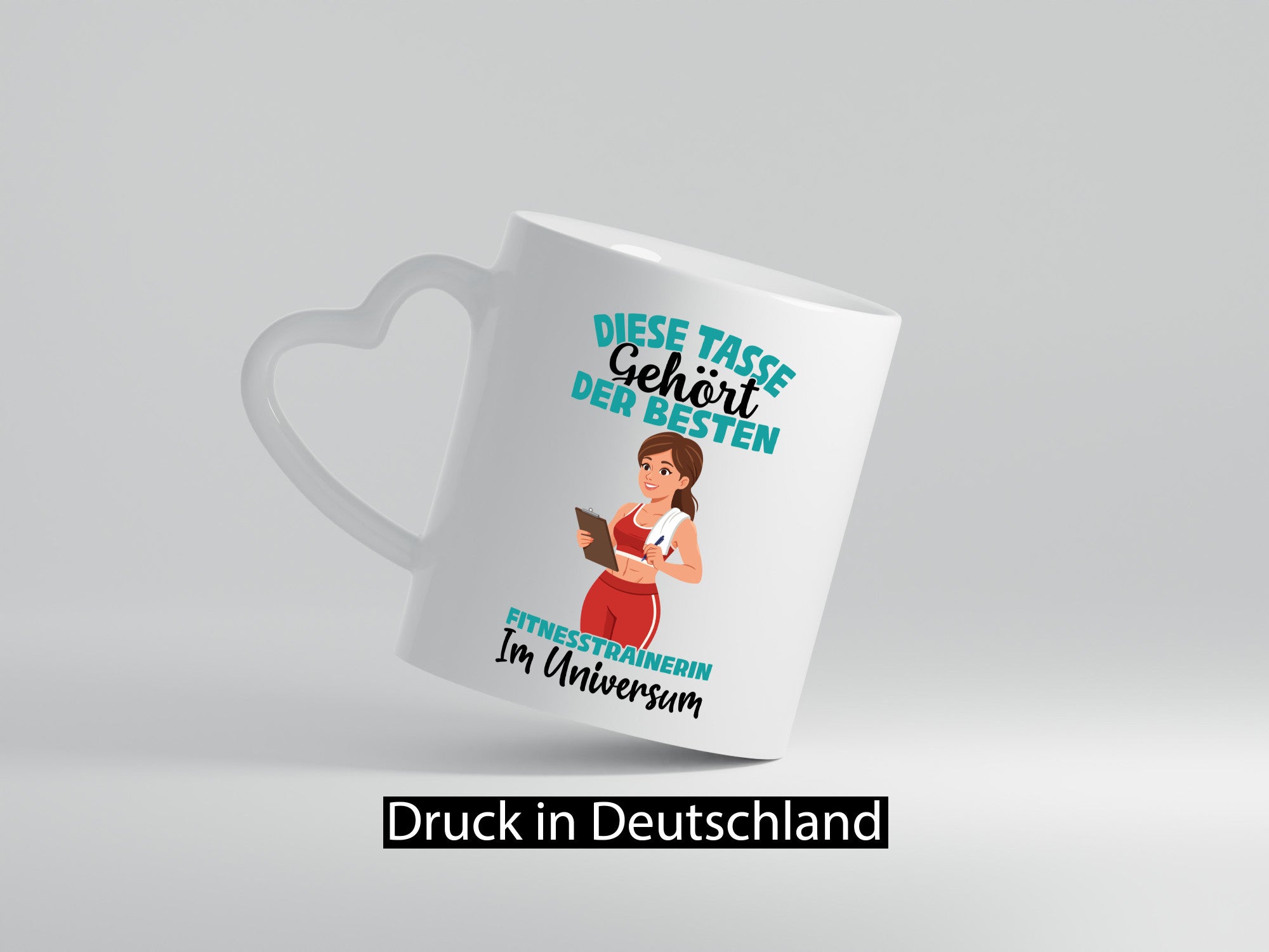 Im Universum: Fitnesstrainerin | Trainerin Sport lustig Humor Geschenkidee