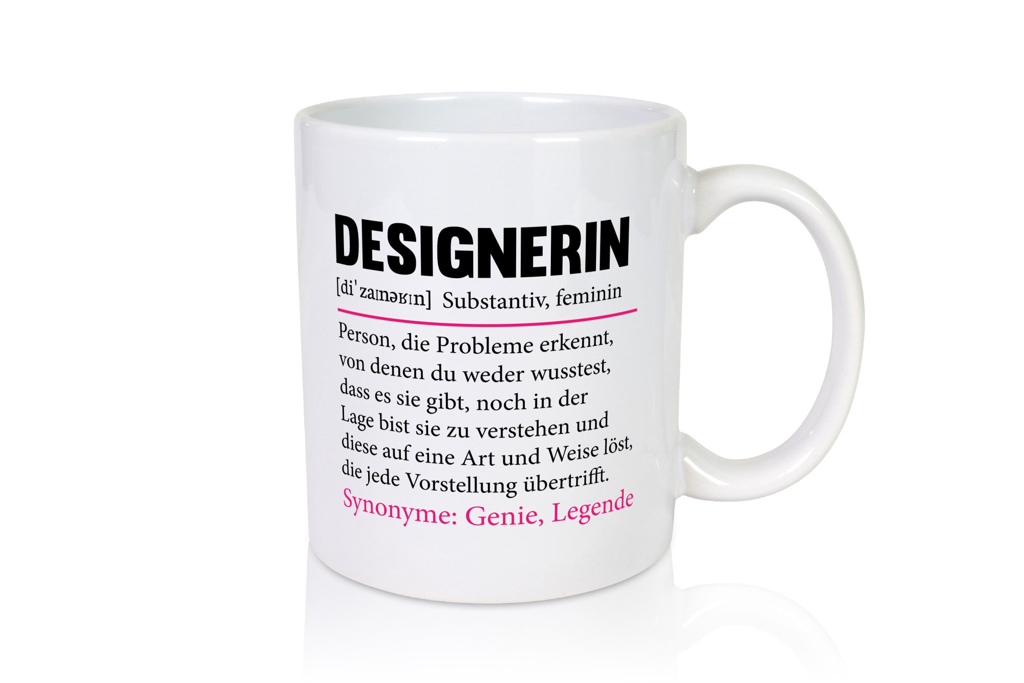 Designerin | Gestalterin Medien Schmuck Mode Humor Geschenkidee Tasse
