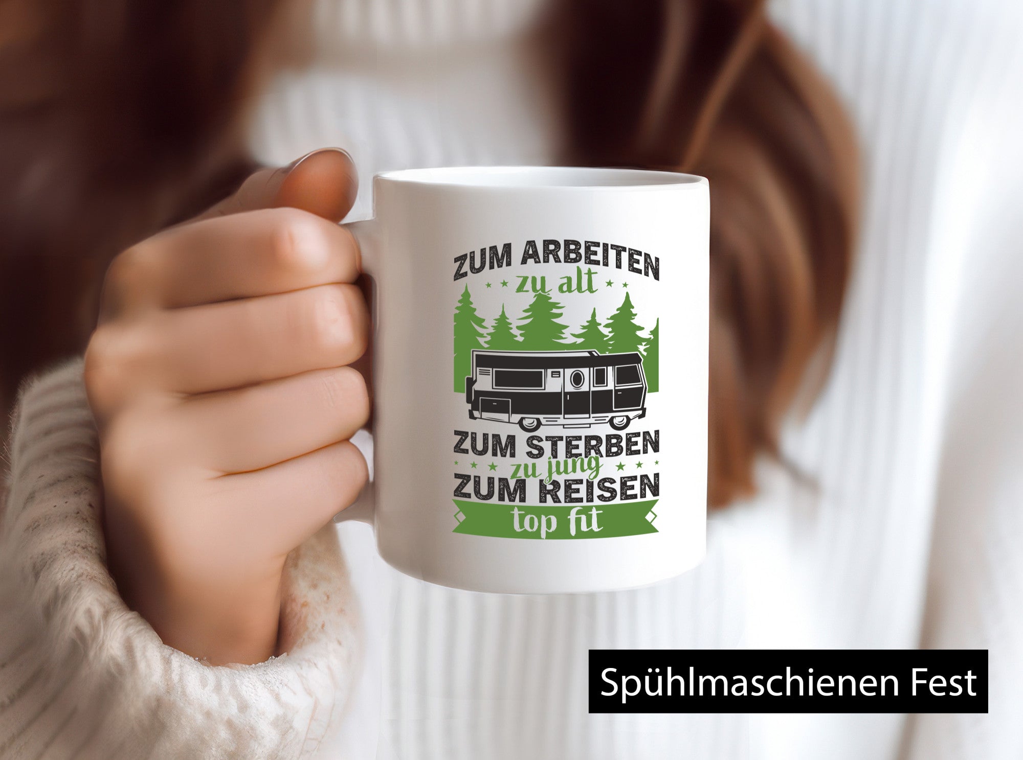 Zum arbeiten zu alt, sterben jung | Reisen Van Geschenk Arbeit Kollegen Büro
