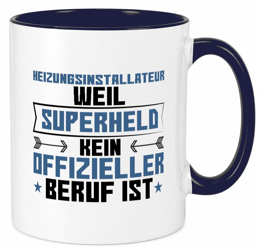 Superheld Heizungsinstallateur | Hotel lustig Humor Geschenkidee Geschenk Tasse