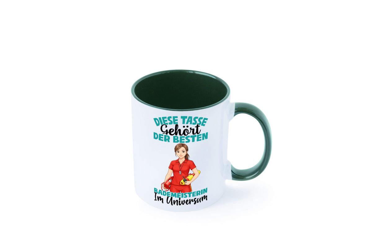 Im Universum: Bademeisterin | Schwimmmeisterin Geschenk Humor Geschenkidee Tasse