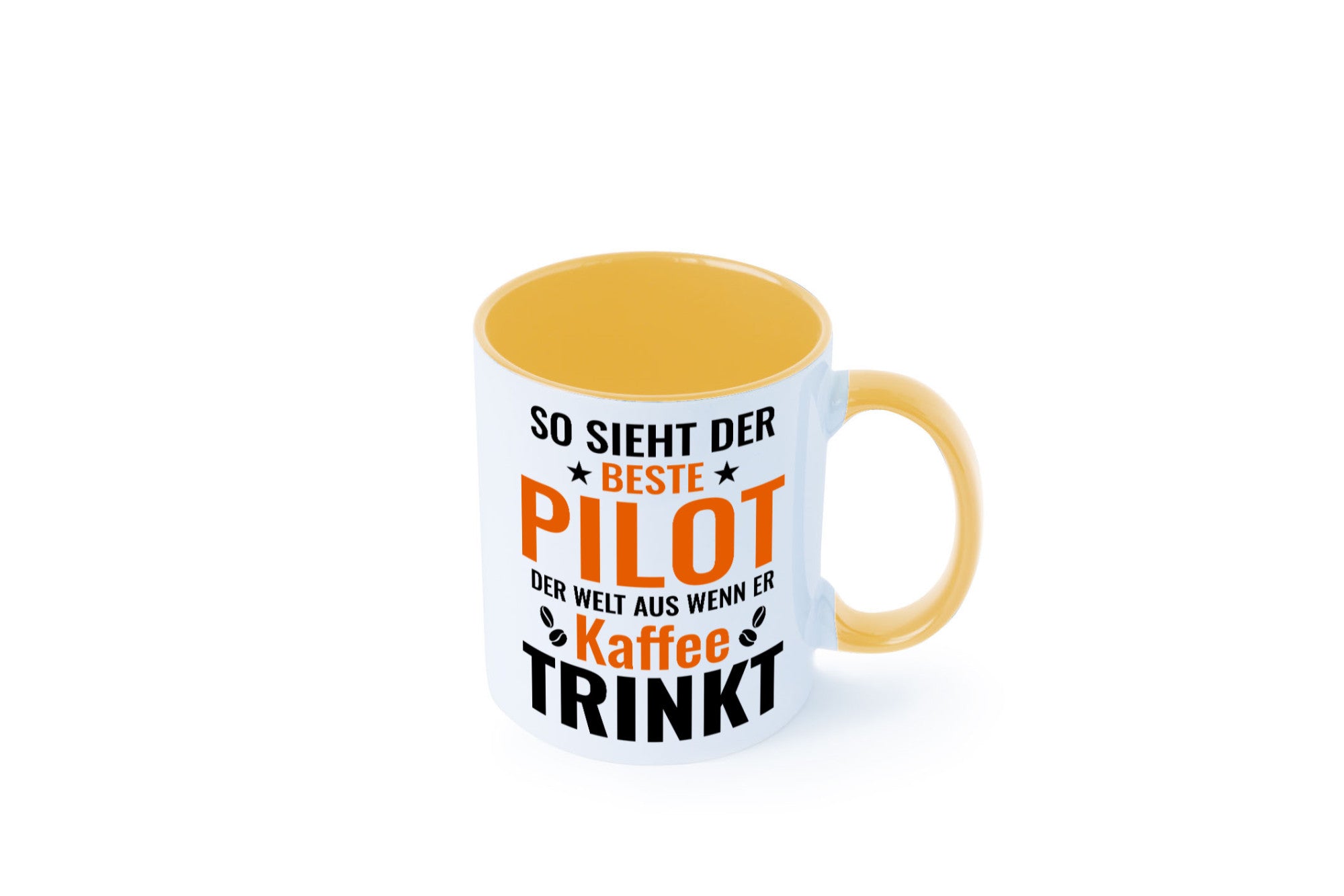 Kaffee trinkt: Pilot | Flugzeug Piloten lustiger Spruch Geschenk Humor