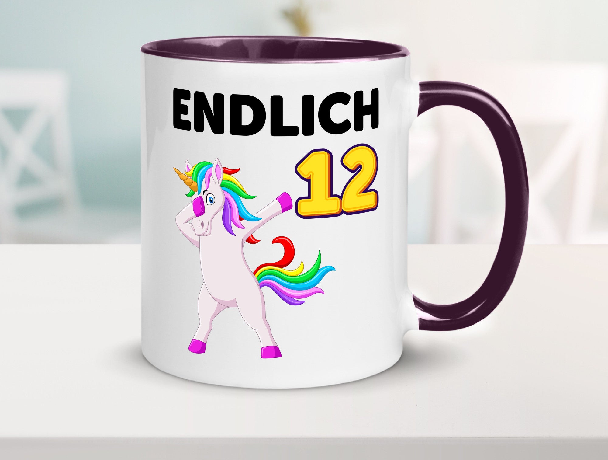 12. Geburtstag | endlich 12 Jahre Einhorn Mädchen lustig Geschenkidee Geschenk