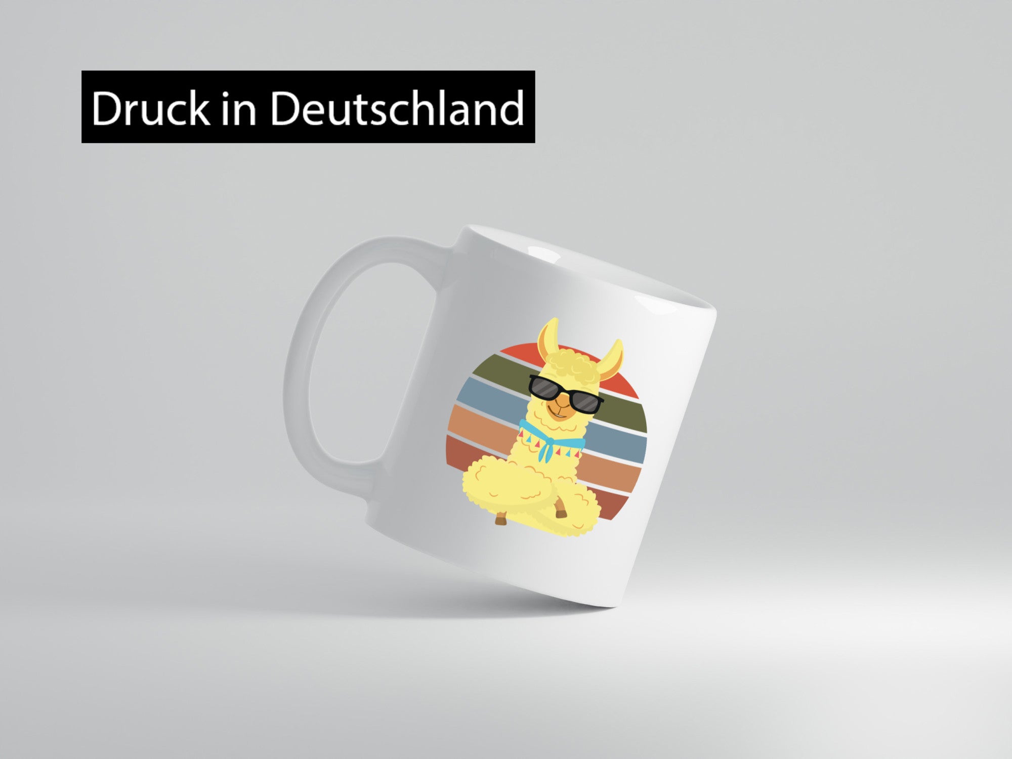 Cooles Alpaka | Lama Tasse Sonnenbrille Sommer lustig Humor Geschenkidee