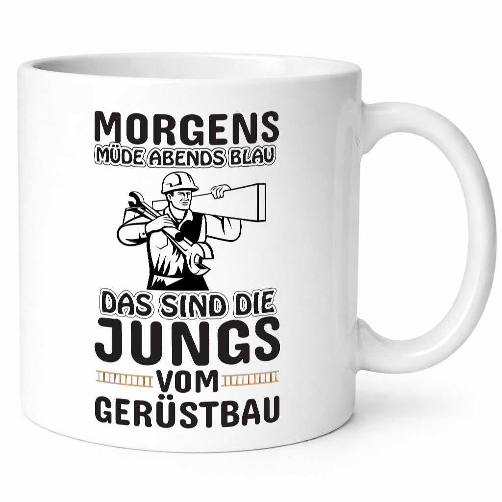 Jungs vom Gerüstbau | Gerüstbauer Tasse Baustelle Geschenk Humor Geschenkidee