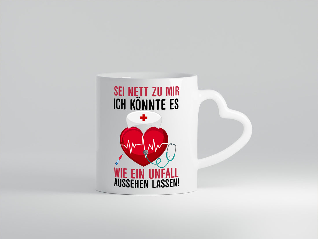 Sei nett zu mir | Krankenschwester Arzt Klinik Spritze lustig Humor