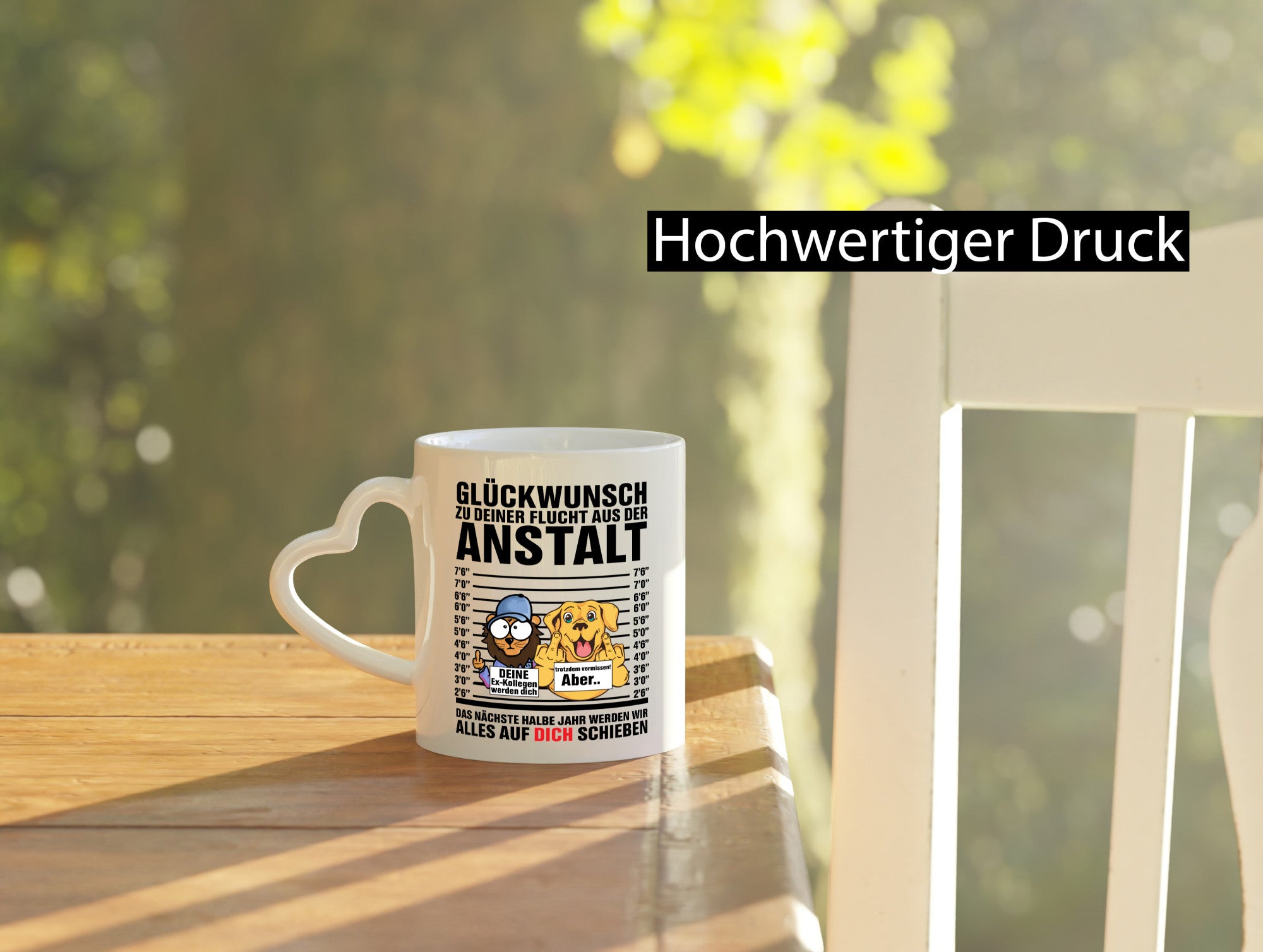 Glückwunsch zu deiner Flucht | Abschiedgeschenk v3 Geschenk Humor Geschenkidee
