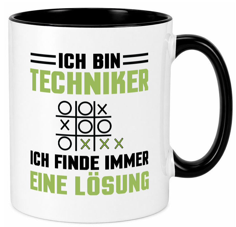 Ich bin Techniker finde immer eine Lösung | lustiger Spruch Geschenk Humor