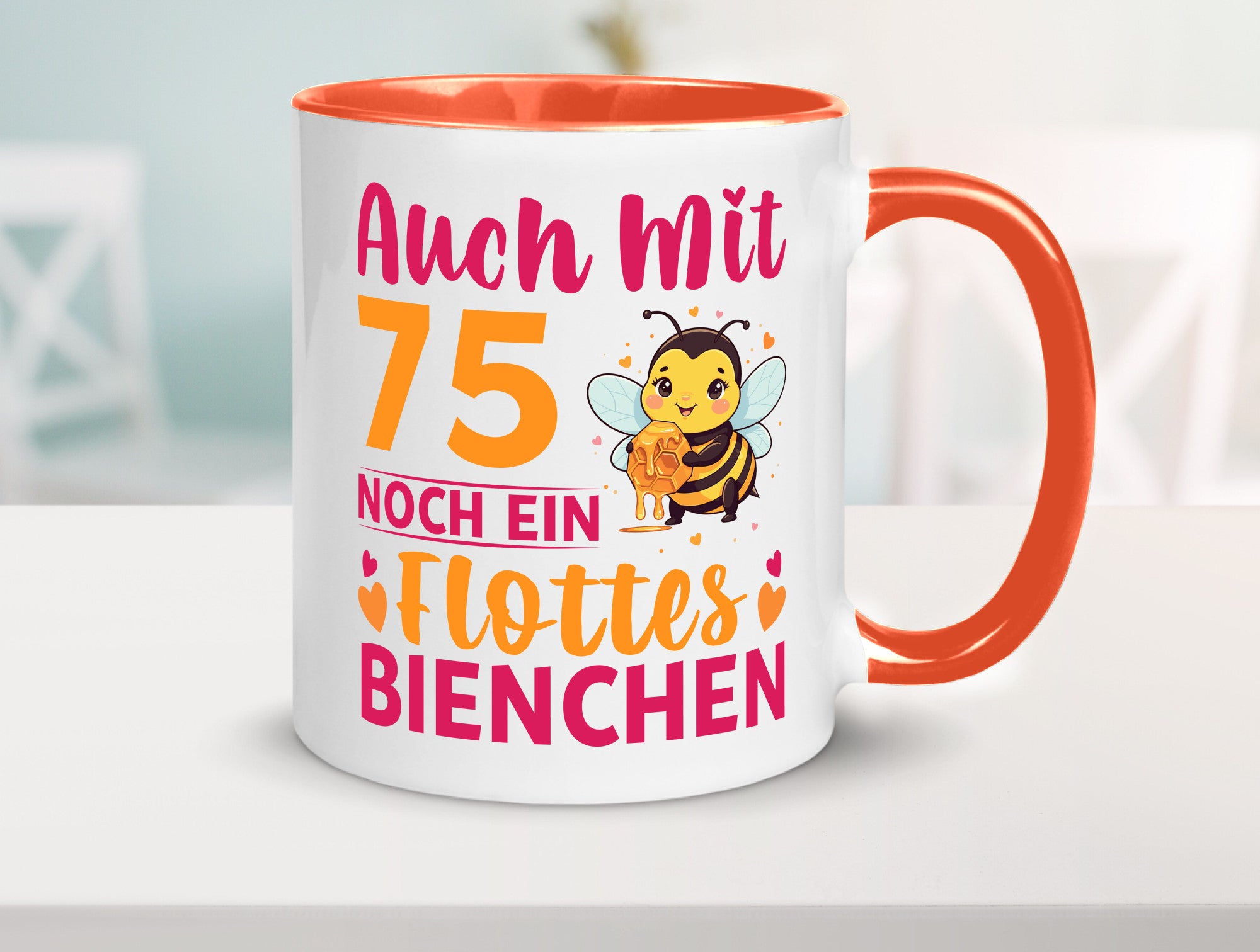 75. Geburtstag | Flottes Bienchen 75 Jahre v2 Geschenk Geschenkidee lustiger