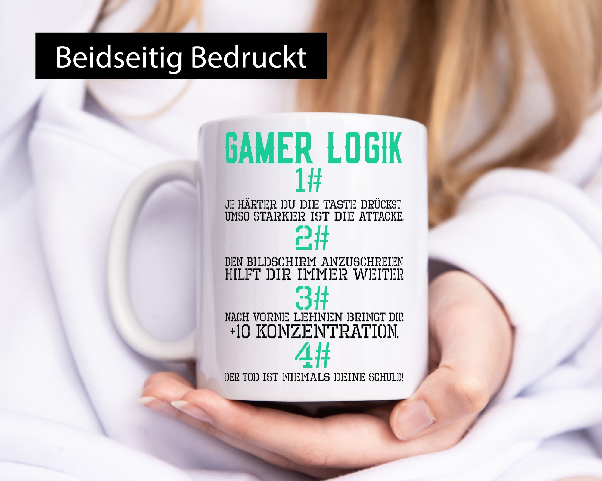 Gamer Logik | Gaming Regeln Zocker PC Nerd Freunde Humor Geschenkidee Tasse