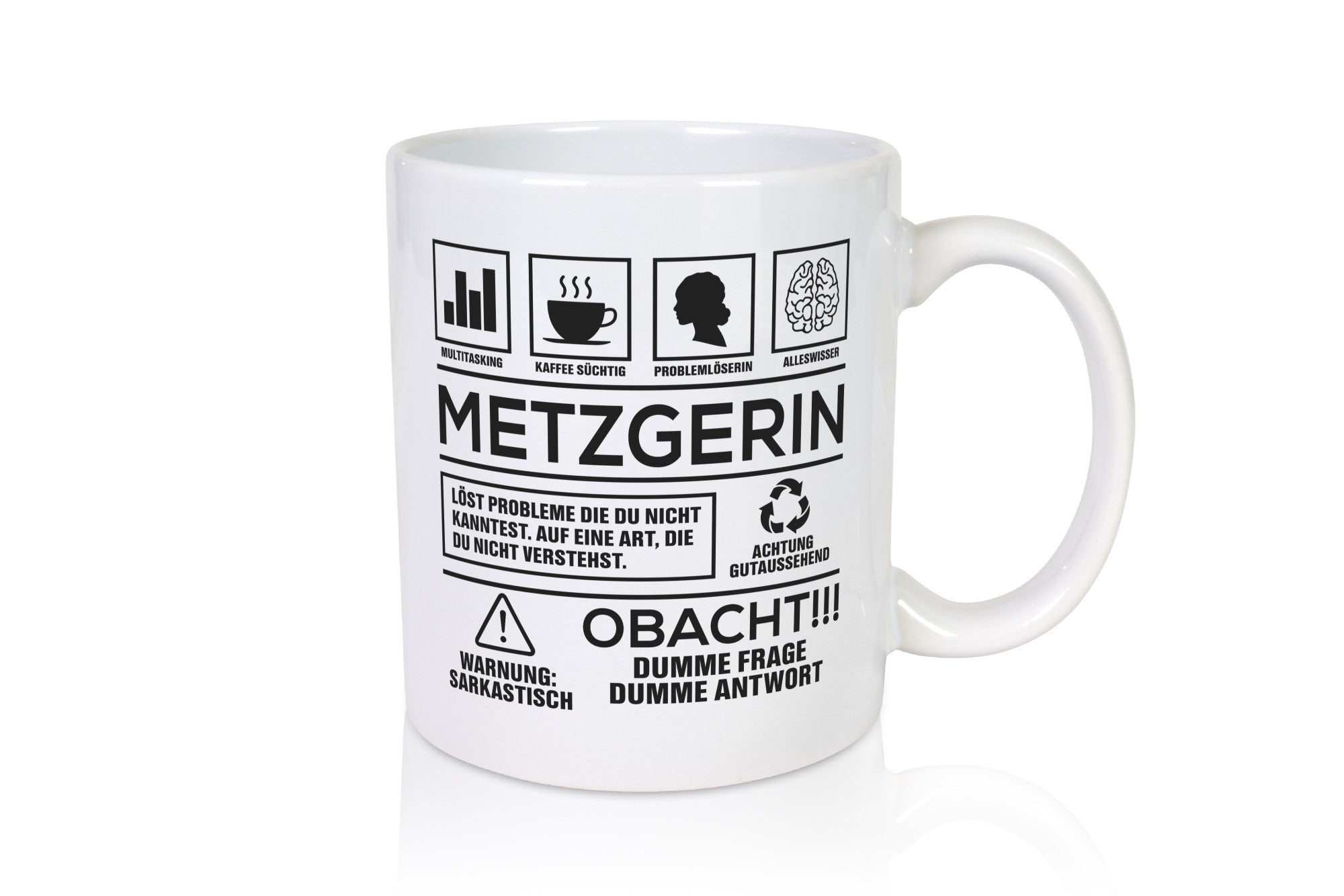 Achtung Probleme Metzgerin | Fleischerin Geschenk Humor Geschenkidee lustiger