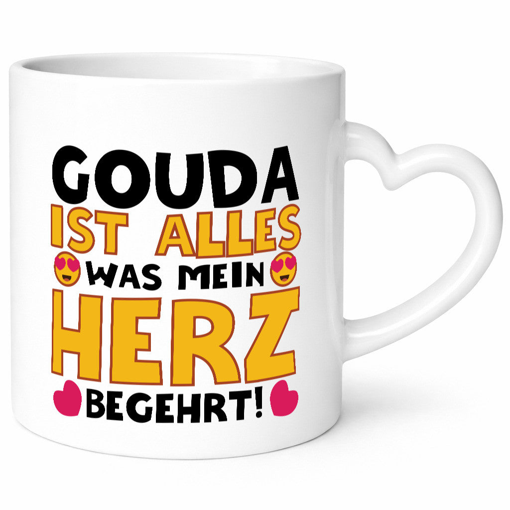 Ich brauche Gouda | Käseliebhaber Käse lustig Humor Geschenkidee Geschenk Tasse