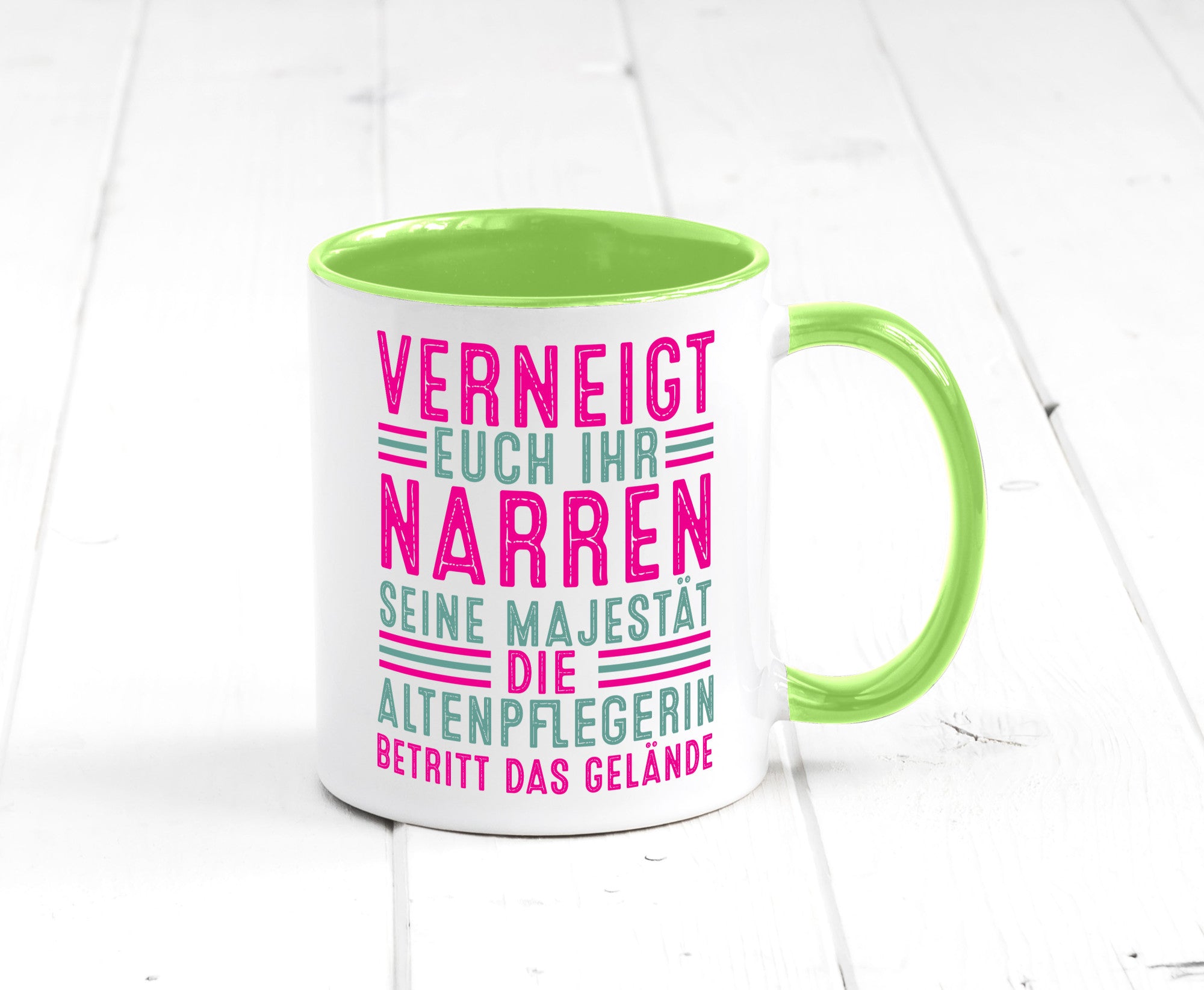 Verneigt euch: Altenpflegerin | Pflegepersonal Pflege lustig Humor Geschenkidee